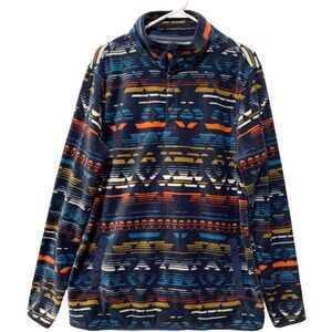 Telluride Clothing Sweater Mens Size M Multicolor Southwest Aztec Print Top